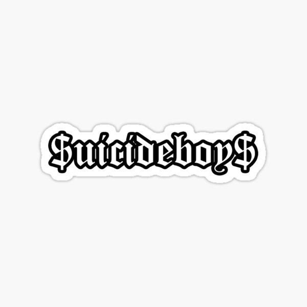 Suicideboys Stickers Redbubble - roblox ghostemane decal