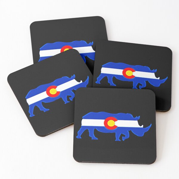 Item preview, Colorado Flag Rhino District designed and sold by Dude  Stuff.