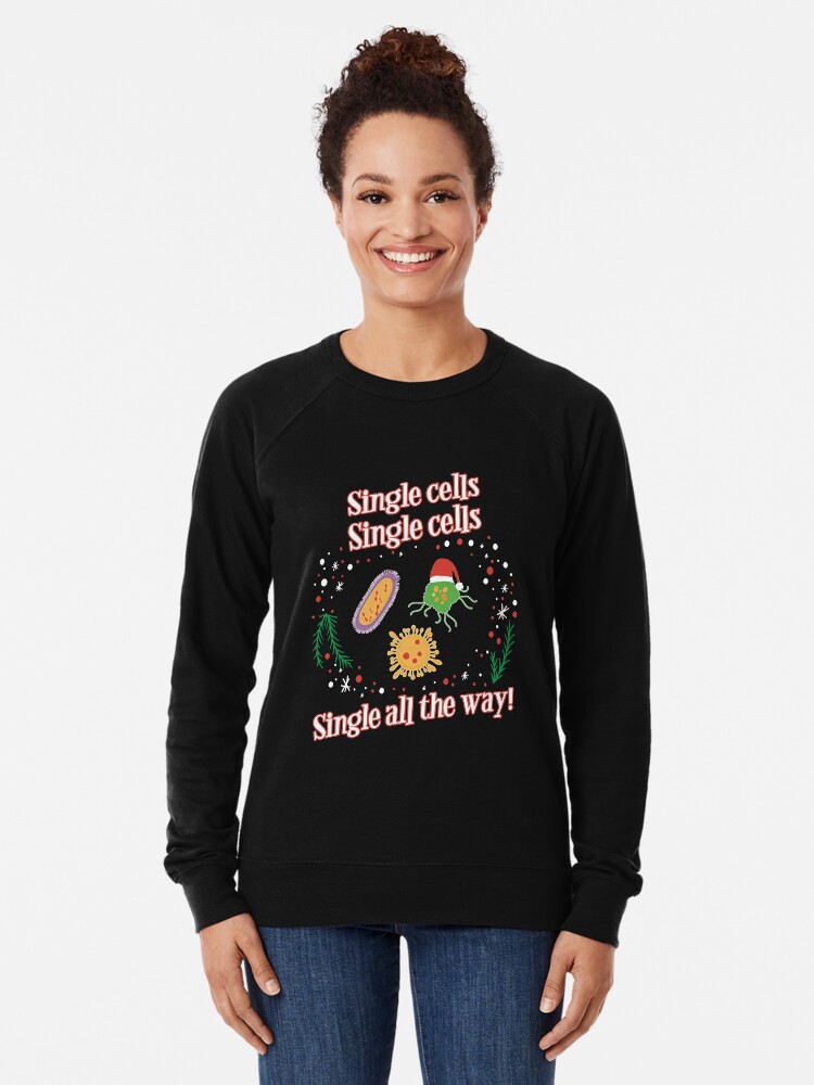 Funny Christmas Biology T Shirts Gifts for Women Men Biologist Lightweight  Sweatshirt