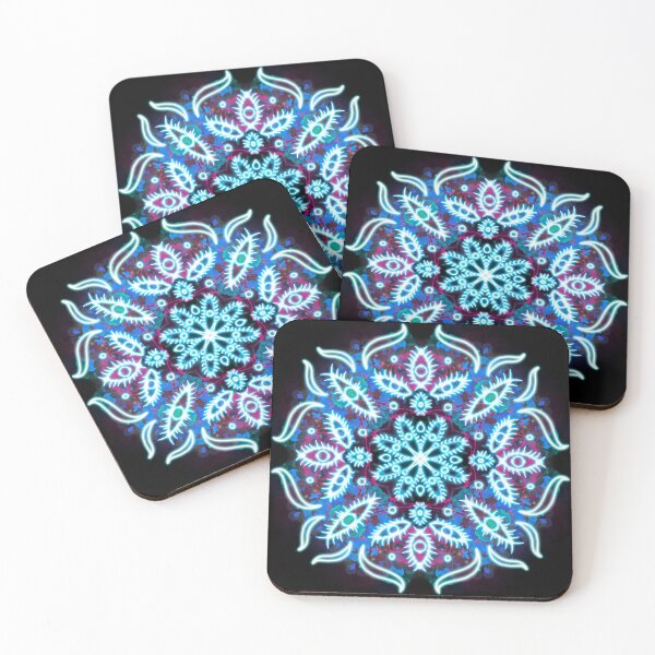 Item preview, Neon Mandala Flower Abstract designed and sold by Chatchot.