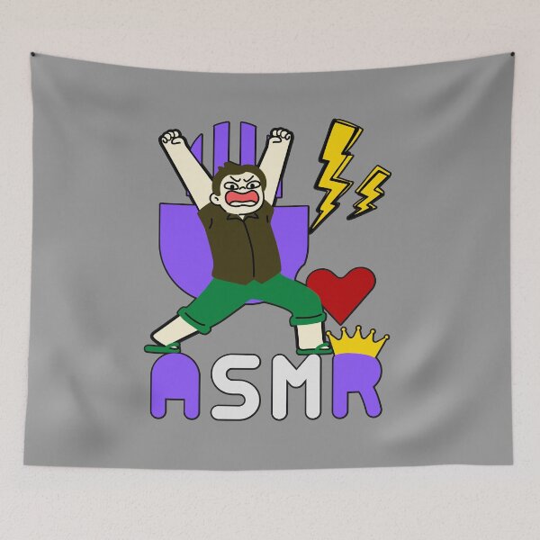 Item preview, ASMR funny shouting guy a satire of silence designed and sold by AEROSPACE-IND.