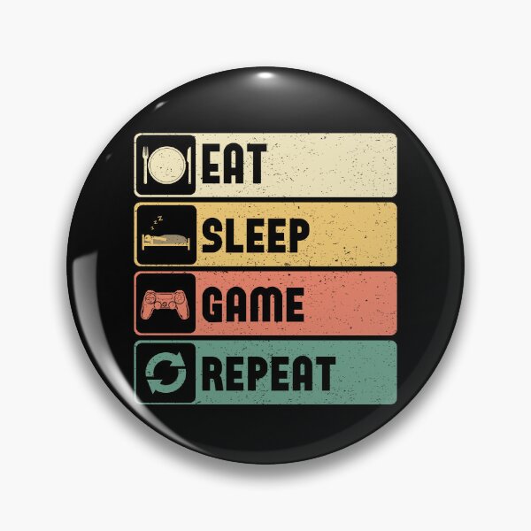 Item preview, Eat Sleep Game Repeat designed and sold by SamuraiGaming.