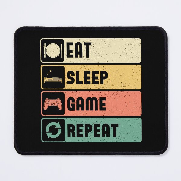 Item preview, Eat Sleep Game Repeat designed and sold by SamuraiGaming.