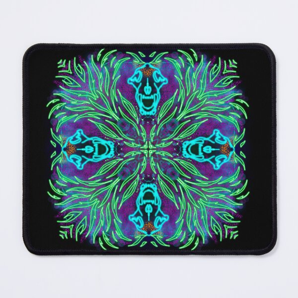Item preview, Neon Mandala Flower Abstract designed and sold by Chatchot.