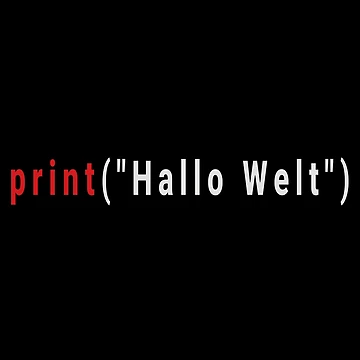 Artwork thumbnail, Hello World-Hallo Welt-Python Code by FridPix