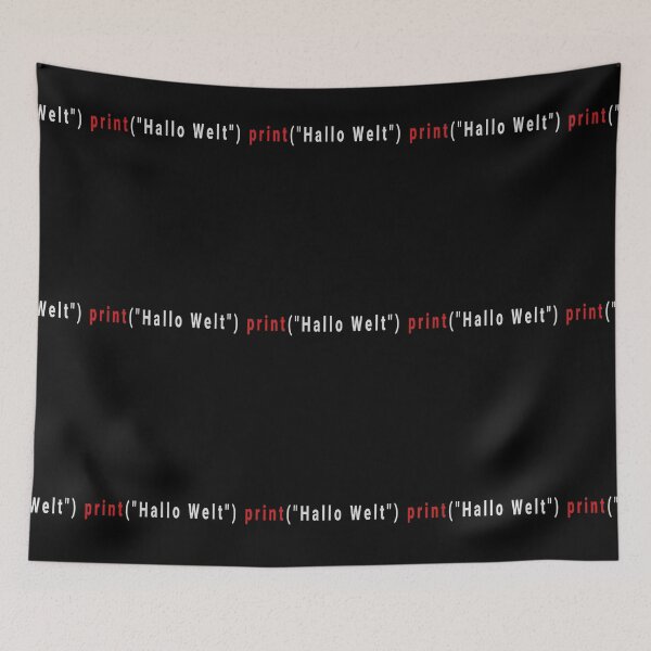 Item preview, Hello World-Hallo Welt-Python Code designed and sold by FridPix.