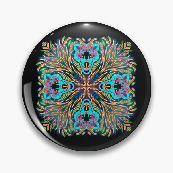 Item preview, Neon Mandala Flower Abstract designed and sold by Chatchot.