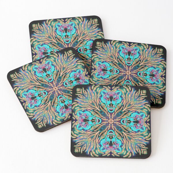 Item preview, Neon Mandala Flower Abstract designed and sold by Chatchot.