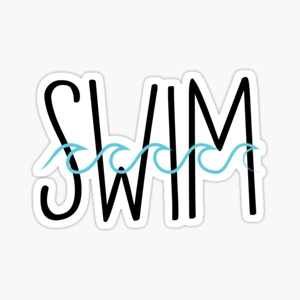 Swim (Waves) Sticker
