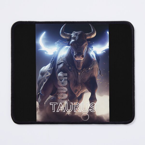 Item preview, A Charging Taurus Bull is the Strong and Steady Sign of the Zodiac designed and sold by WhitePinesVale.