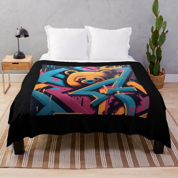 Item preview, Bear Custom Graffiti Mural Tagged Art designed and sold by Parkour-Prophet.