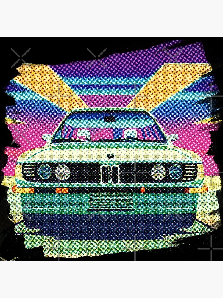 BMW E30 3 Series Tuning Retro Vintage Old Car Auto Poster