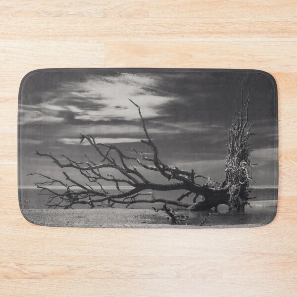Item preview, Dead Tree laying in the sand of beach at the ocean designed and sold by EnR-designs.