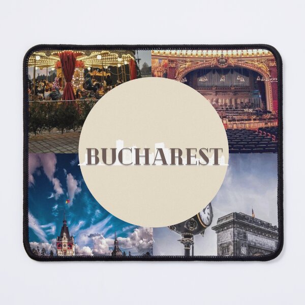Item preview, Bucharest Photo Collage designed and sold by Alyssa Oman.