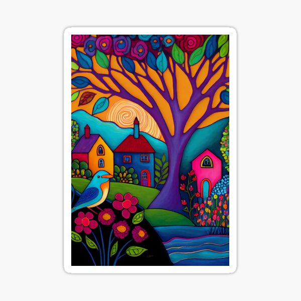 Colorful world (1/4) Sticker