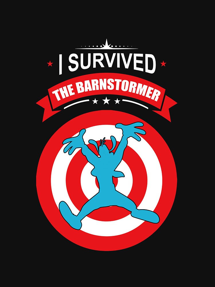 Thumbnail 7 of 7, Classic T-Shirt, Goofy "I Survived The Barnstormer" designed and sold by tikitalkpodcast.