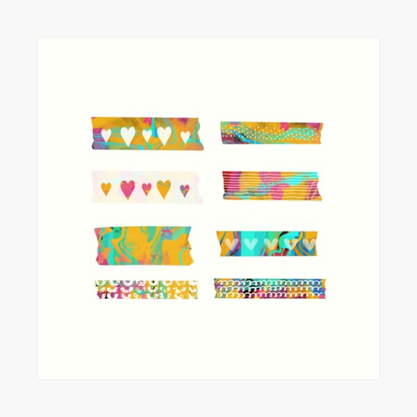 Washi Tape Coloring Pack Set Cute Beautiful For Planner Or Diary, Washitape,  Tape, Sticker PNG and Vector with Transparent Background for Free Download