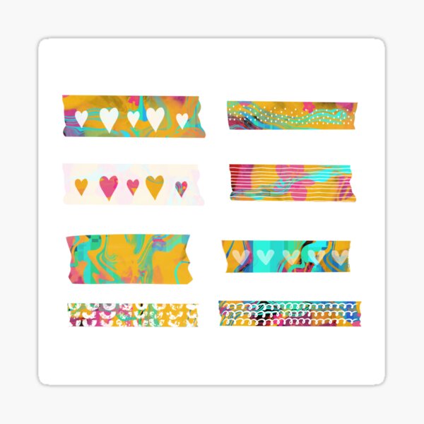 Digital Washi Tape Clipart BOHO RAINBOWS, Graphics With Rainbows