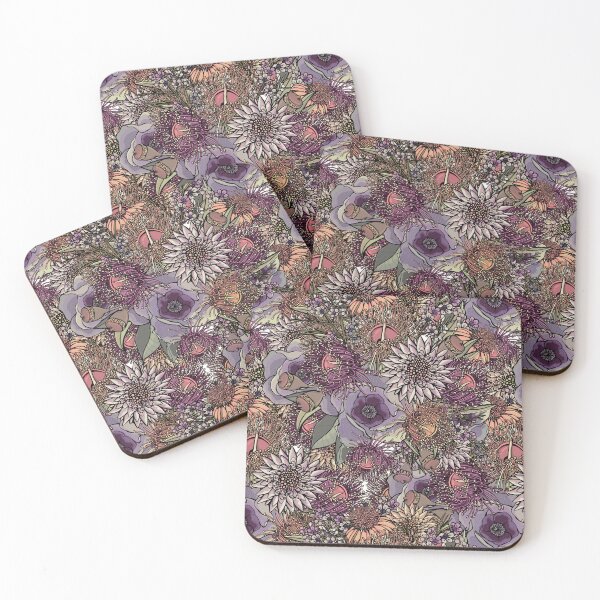 Item preview, Vintage Australian Outback Wildflowers  designed and sold by Sketchbook Designs.