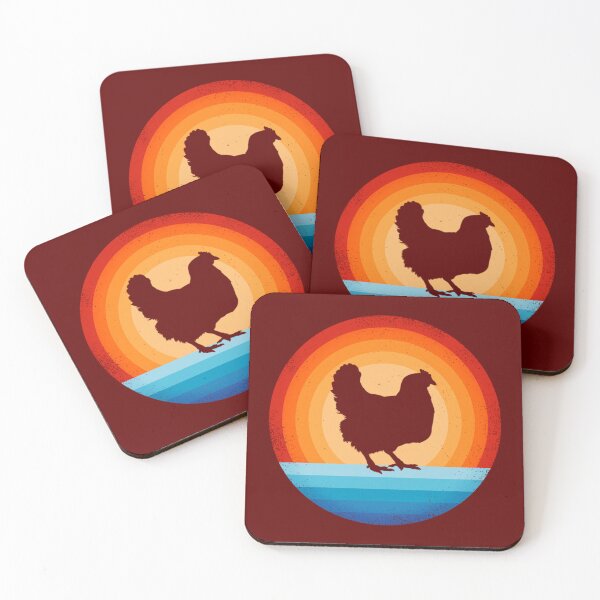 Item preview, Chicken Retro Vintage 60s 70s Sunset   designed and sold by emelyharson1.
