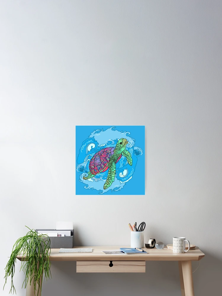 Thumbnail 2 of 3, Poster, Sea Turtle designed and sold by sayers.