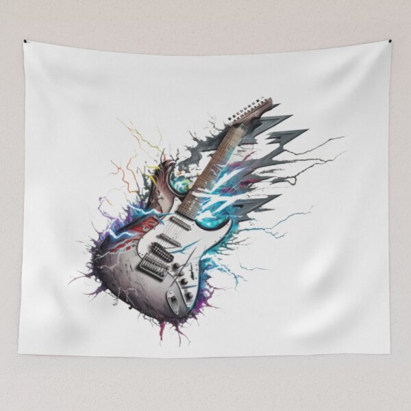 Item preview, Thunderstruck Electric Guitar Design  designed and sold by SilverAndGolden.