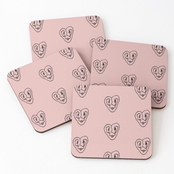 Item preview, ALEENA heart line art // pink designed and sold by BECCANONIE.