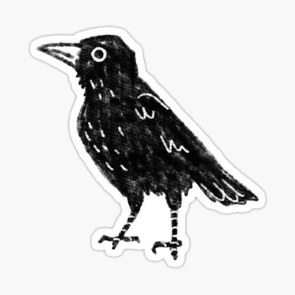 Item preview, Minimalistic Crow Doodle 2 designed and sold by aymeigh.