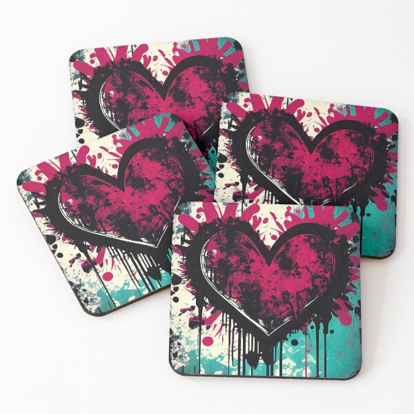 Item preview, Graffiti Heart Big Bold Colorful Art designed and sold by MusedPrints.
