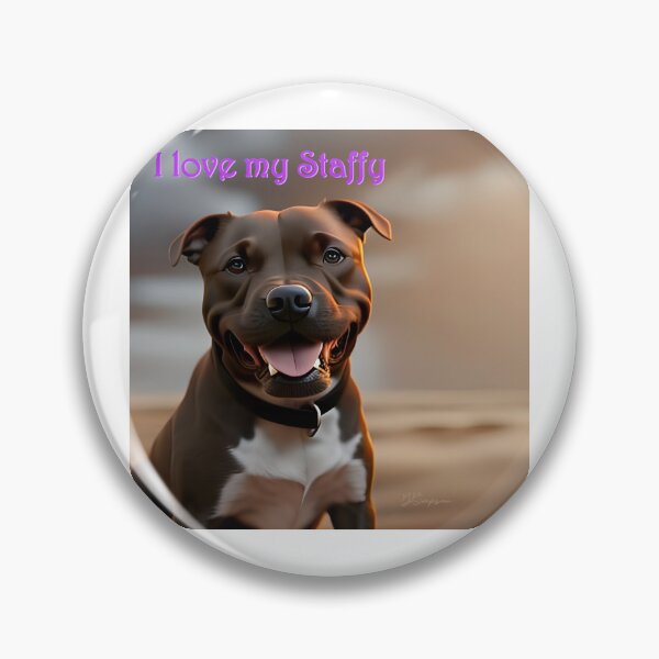 Artikelvorschau, Ich liebe meinen Staffy entworfen und verkauft von J7Simpson.