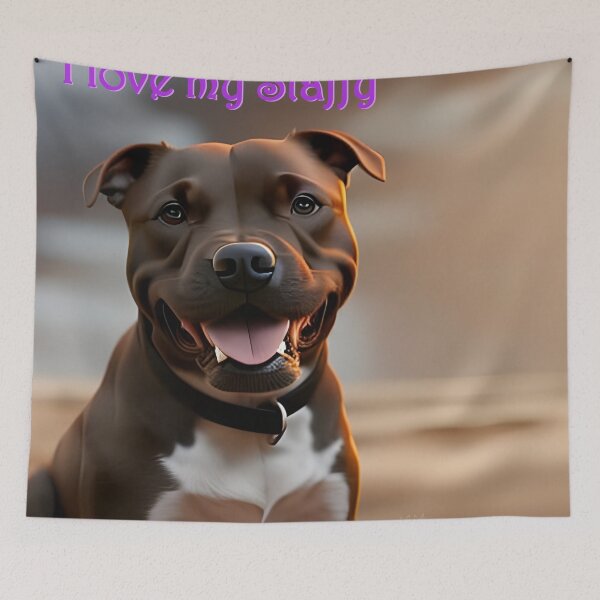Artikelvorschau, Ich liebe meinen Staffy entworfen und verkauft von J7Simpson.