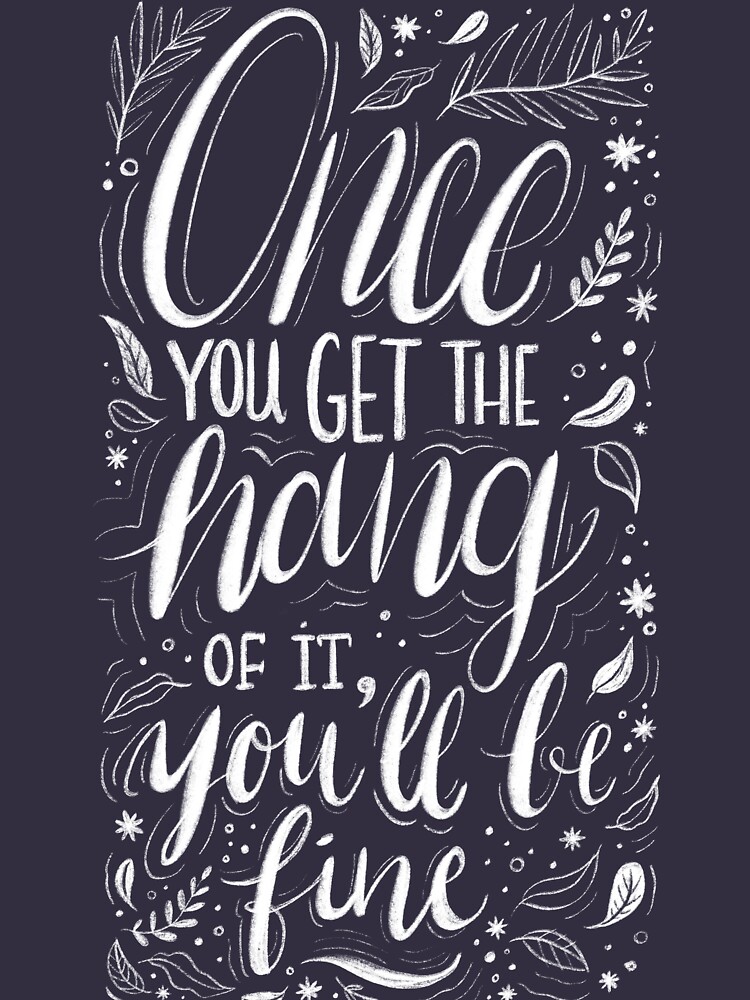 Once you get the hang of it, you'll be fine by mirunasfia
