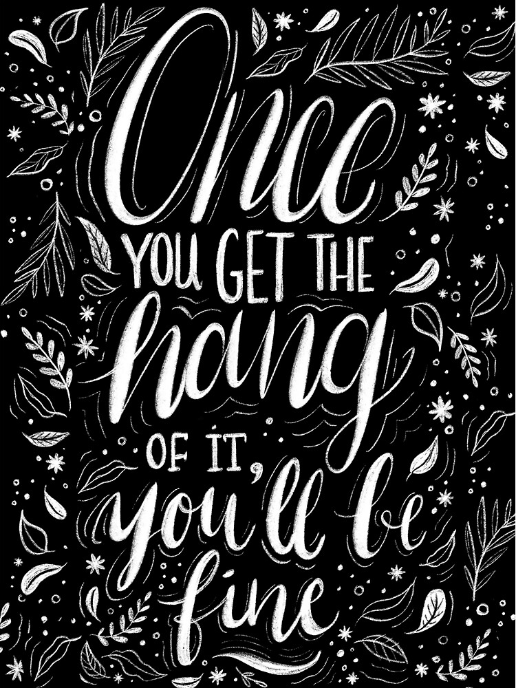 Once you get the hang of it, you'll be fine by mirunasfia
