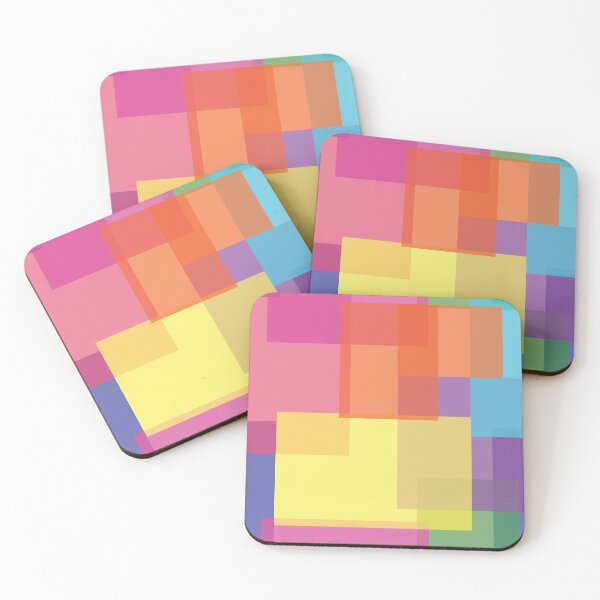 Item preview, Abstract Rainbow Color Block designed and sold by Jenny Vin Creates.