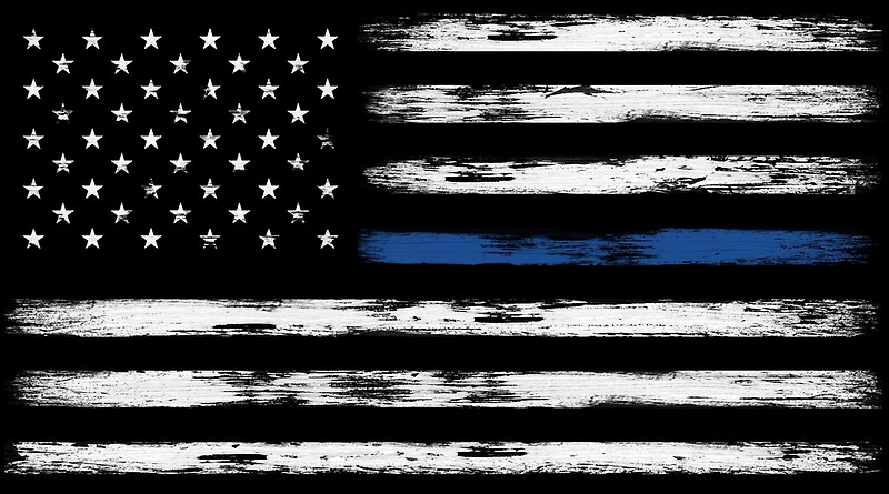 Thin Blue Line Flag United: Art Prints | Redbubble