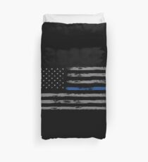 Blue Line (Gray) Duvet Cover