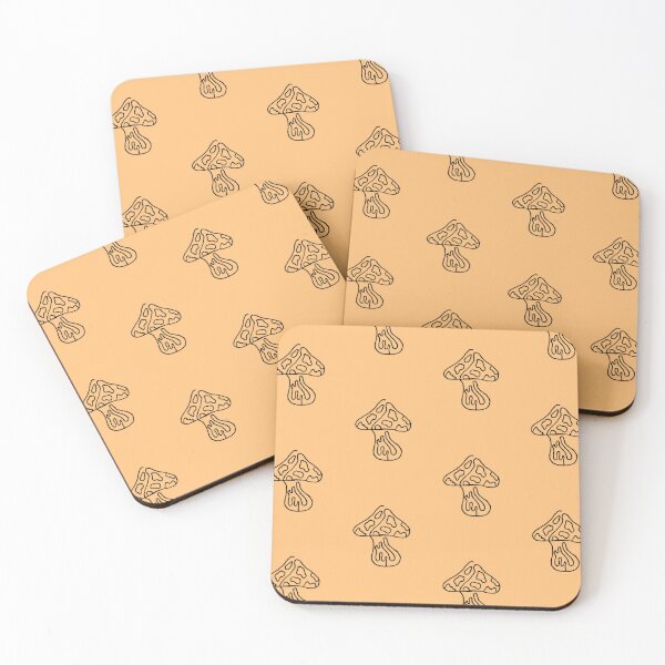Item preview, SPRUCE - SHROOM line art // orange designed and sold by BECCANONIE.