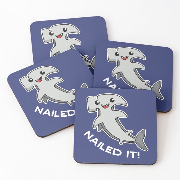 Item preview, Kawaii Hammerhead Shark Cute Nailed it! designed and sold by MeowsAndMakes.