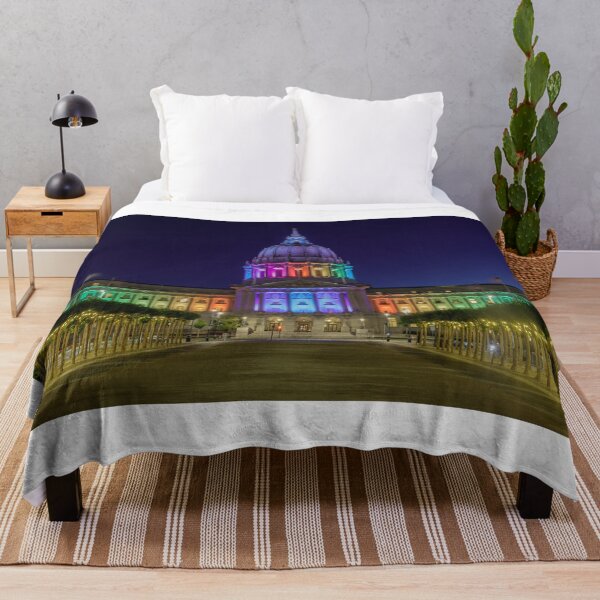 Item preview, San Francisco City Hall illuminated in rainbow colors for the Pride Week designed and sold by yhelfman.