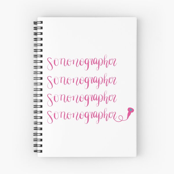 Item preview, Ultrasound /Sonographer cursive words with probe designed and sold by designbyliz.
