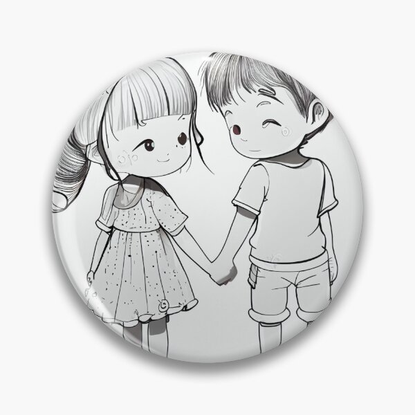Item preview, boy and girl holding hands vday designed and sold by artfullyprompt.