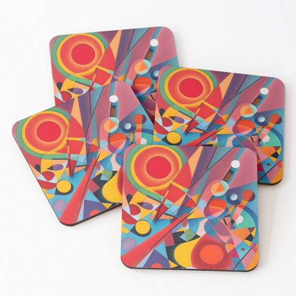 Item preview, Red Suns Geometric Abstract designed and sold by Gingezel.