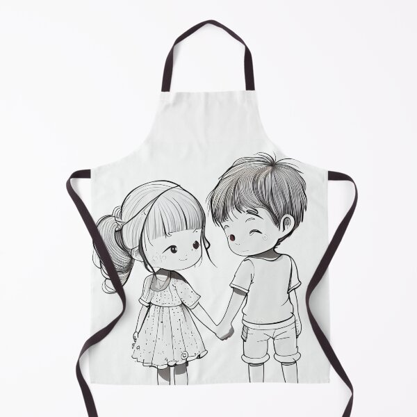 Item preview, boy and girl holding hands vday designed and sold by artfullyprompt.