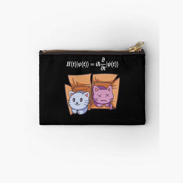 Item preview, Quantum Mechanics Schrödingers Cat Equation Cartoon designed and sold by MrEddie10.