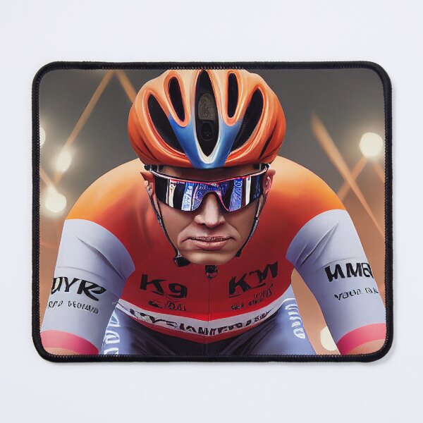 Item preview, Solo Cyclist with Background #2 designed and sold by Helfrich Bicycles.