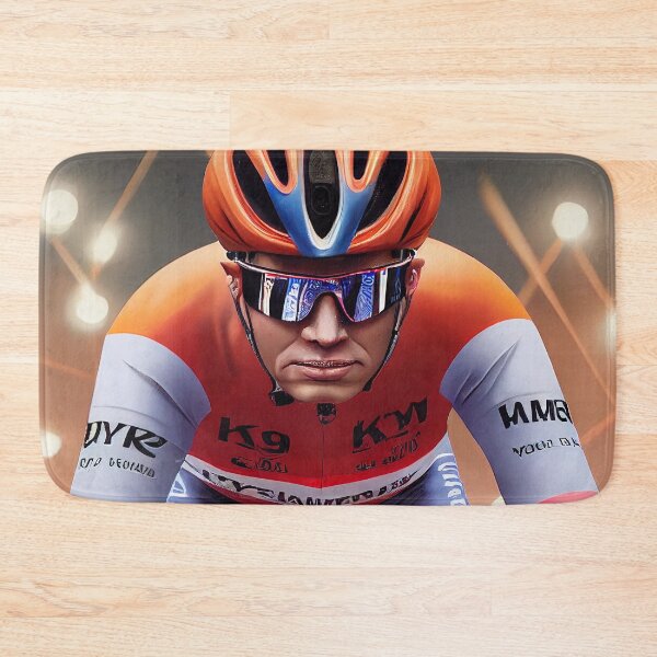 Item preview, Solo Cyclist with Background #2 designed and sold by Helfrich Bicycles.