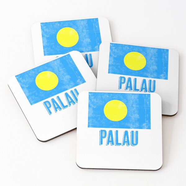 Item preview, Flag of Palau "Grunge" look. designed and sold by KTSubz Faith & Fun Designs.