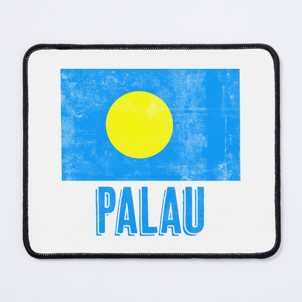 Item preview, Flag of Palau "Grunge" look. designed and sold by KTSubz Faith & Fun Designs.