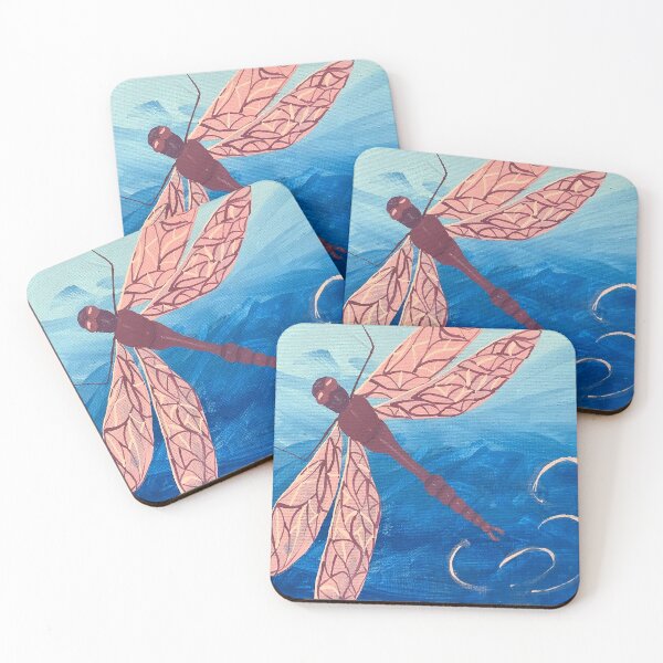 Item preview, Painted Pink Dragonfly - Art designed and sold by jolabrese.