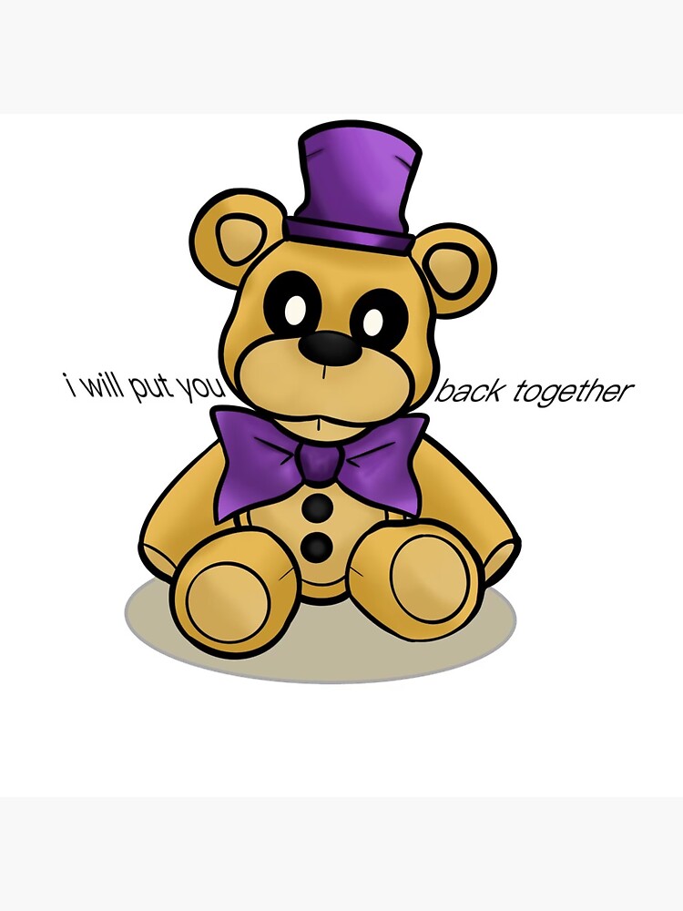 FNAF Golden Fredbear Art Print by Bloo McDoodle